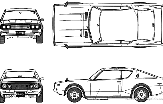 Nissan Skyline GT-R KPGC110 - Nissan - drawings, dimensions, pictures of the car