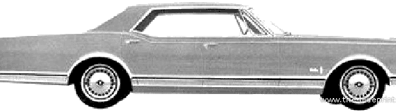 Oldsmobile Delta 88 Holiday Sedan (1965) - Олдсмобиль - чертежи, габариты, рисунки автомобиля