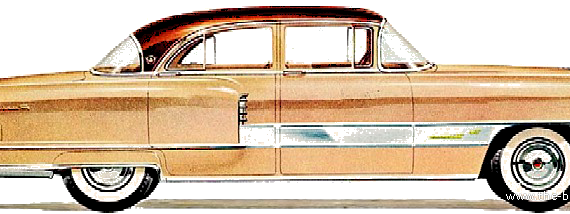 Packard Patrician 4-Door Sedan (1955) - Разные автомобили - чертежи, габариты, рисунки автомобиля