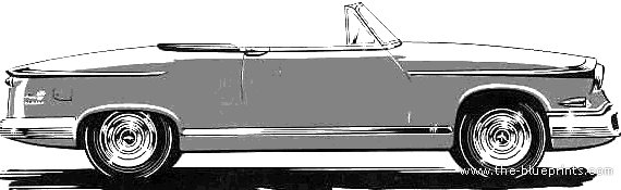 Panhard PL 17 Convertible - Панхард - чертежи, габариты, рисунки автомобиля