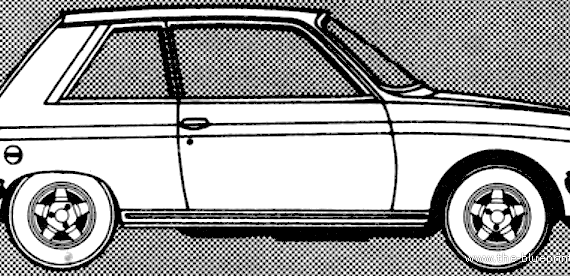 Peugeot 104 ZS (1980) - Пежо - чертежи, габариты, рисунки автомобиля