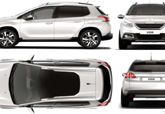 Peugeot (2008) - Peugeot - drawings, dimensions, pictures of the car