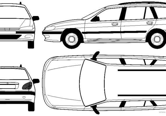 Peugeot 406 Break - Peugeot - drawings, dimensions, pictures of the car
