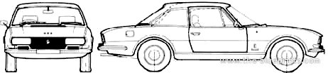 Peugeot 504 Coupe - Peugeot - drawings, dimensions, pictures of the car