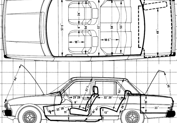 Peugeot 604 D Turbo (1980) - Peugeot - drawings, dimensions, pictures of the car