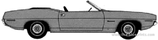 Plymouth Barracuda Convertible (1970) - Plymouth - drawings, dimensions, pictures of the car