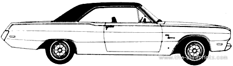 Plymouth Valiant Scamp (1972) - Плимут - чертежи, габариты, рисунки автомобиля