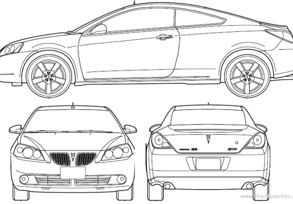 Pontiac G6 Coupe (2007) - Pontiac - drawings, dimensions, pictures of the car