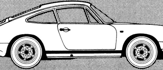 Porsche 911 SC (1981) - Порше - чертежи, габариты, рисунки автомобиля