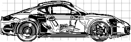 Porsche Cayman S (987) (2006) - Порше - чертежи, габариты, рисунки автомобиля