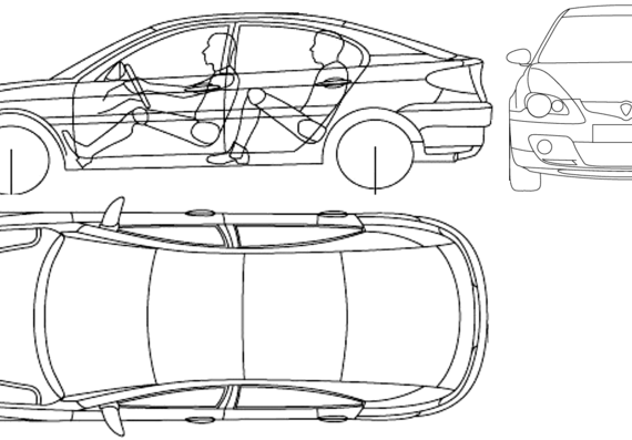 Proton Gen-2 (2005) - Разные автомобили - чертежи, габариты, рисунки автомобиля