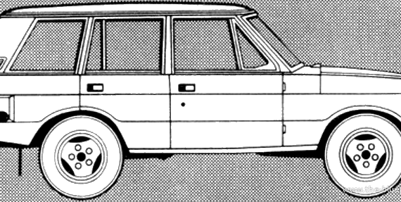 Range Rover 3.5 V8 4-Door (1981) - Рендж Ровер - чертежи, габариты, рисунки автомобиля