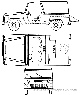 Renault 6 Rodeo (1970) - Renault - drawings, dimensions, pictures of the car