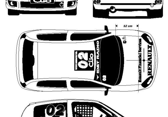 Renault Clio Sport - Renault - drawings, dimensions, pictures of the car