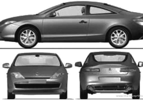 Renault Laguna III Coupe (2009) - Renault - drawings, dimensions, pictures of the car