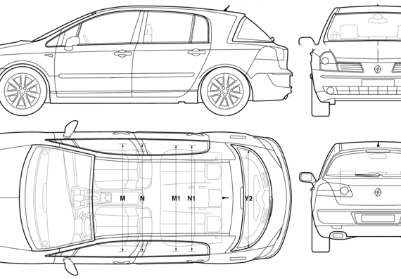 Renault Vault Satis (2006) - Renault - drawings, dimensions, pictures of the car