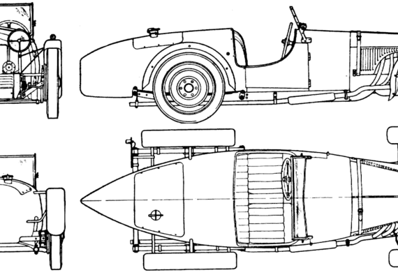 Riley Brooklands (1929) - Riley - drawings, dimensions, pictures of the car