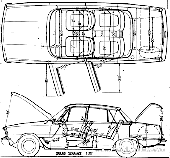 Rover P6 (2000) - Ровер - чертежи, габариты, рисунки автомобиля