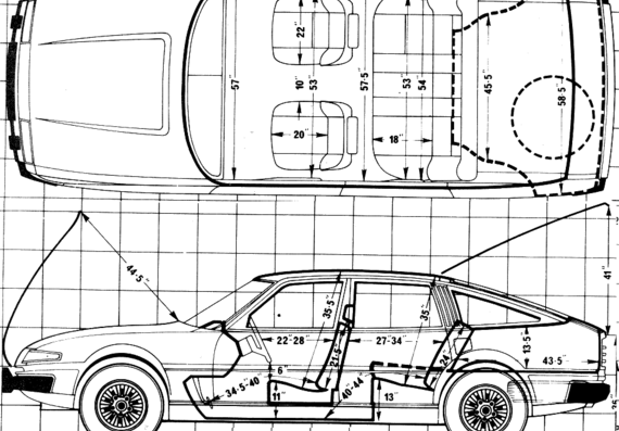 Rover SD1 3500 Vanden Plus (1981) - Rover - drawings, dimensions, pictures of the car