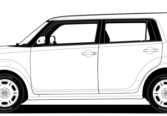 Scion XB - Сайен - чертежи, габариты, рисунки автомобиля