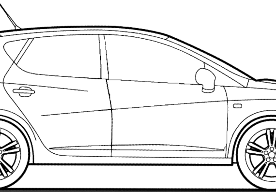 Seat Ibiza (2009) - Seat - drawings, dimensions, pictures of the car