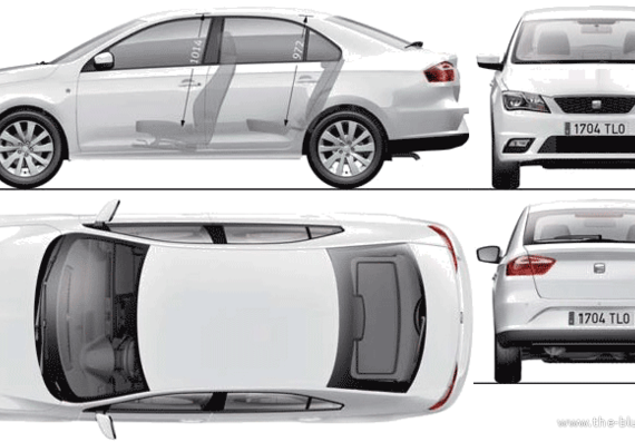 Seat Toledo (2013) - Seat - drawings, dimensions, pictures of the car