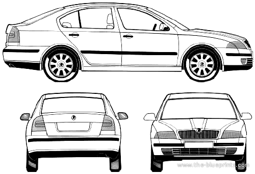 Skoda Octavia (2005) - Skoda - drawings, dimensions, pictures of the car