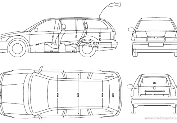 Skoda Octavia Combi (2005) - Skoda - drawings, dimensions, pictures of the car