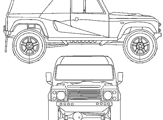 Supacat Wildcat - Разные автомобили - чертежи, габариты, рисунки автомобиля