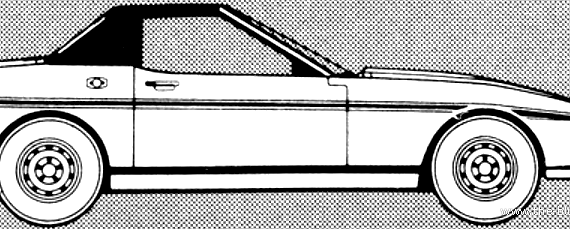 TVR Tasmin Convertible (1981) - TVR - drawings, dimensions, pictures of the car