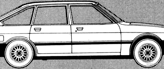 Talbot Alpine SX (1980) - Тальбот - чертежи, габариты, рисунки автомобиля