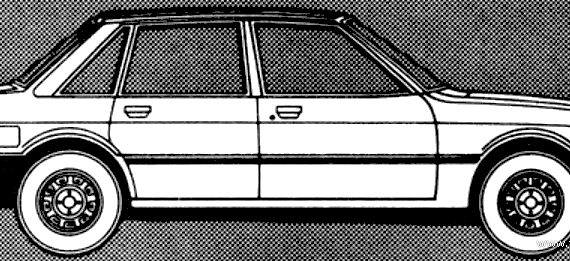 Talbot Solara GL (1980) - Тальбот - чертежи, габариты, рисунки автомобиля