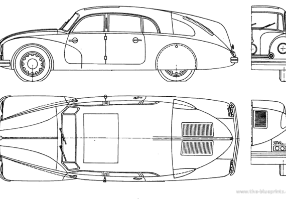 Tatra T87 - Tatra - drawings, dimensions, pictures of the car