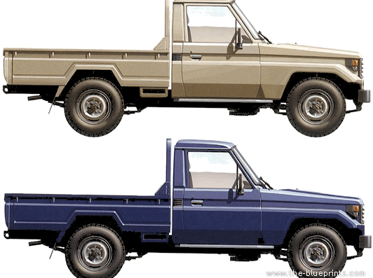 Toyota Landcruiser 70 - Toyota - drawings, dimensions, pictures of the car