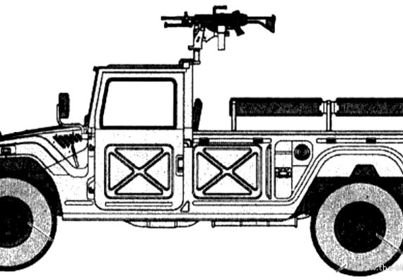 Toyota Mega Cruiser JGSDF HMV - Toyota - drawings, dimensions, pictures of the car