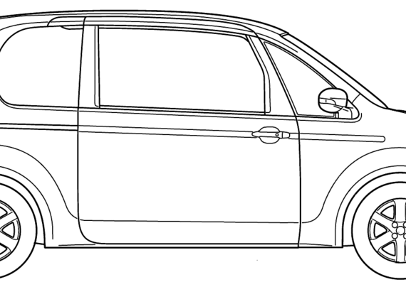 Toyota Porte (2012) - Тойота - чертежи, габариты, рисунки автомобиля