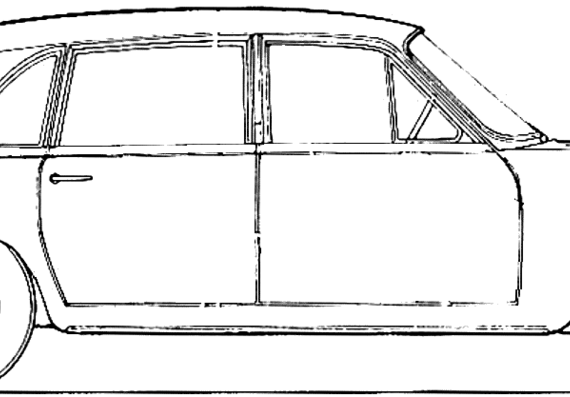 Triumph 2500 PI Mk.II - Триумф - чертежи, габариты, рисунки автомобиля