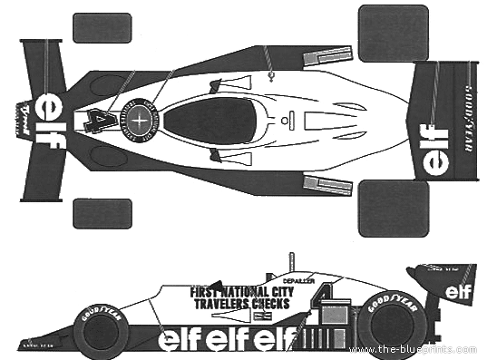 Tyrell 008 Austria GP (1978) - Разные автомобили - чертежи, габариты, рисунки автомобиля