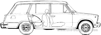 VAZ 2102 - Лада - чертежи, габариты, рисунки автомобиля