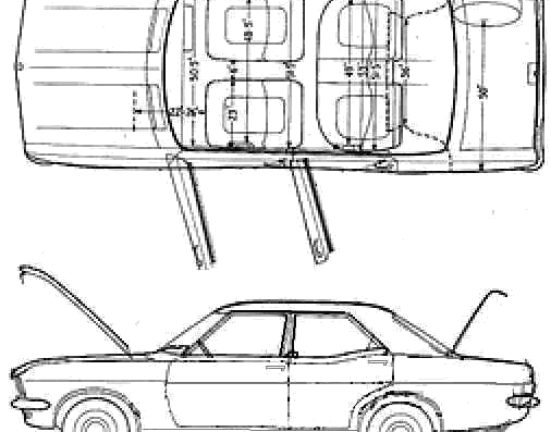 Vauxhall Victor FD (2000) - Воксхолл - чертежи, габариты, рисунки автомобиля