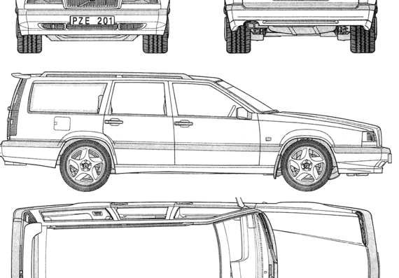 Volvo 850 Estate (1994) - Volvo - drawings, dimensions, pictures of the car
