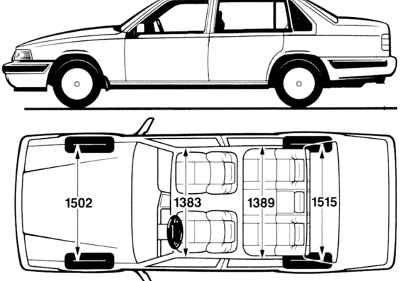 Volvo S90 - Вольво - чертежи, габариты, рисунки автомобиля
