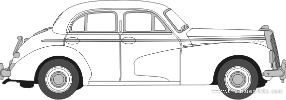 Wolseley 6-80 - Разные автомобили - чертежи, габариты, рисунки автомобиля