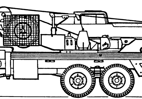 Astra BM-20-NR-2.20-Ton Crane Truck - чертежи, габариты, рисунки автомобиля