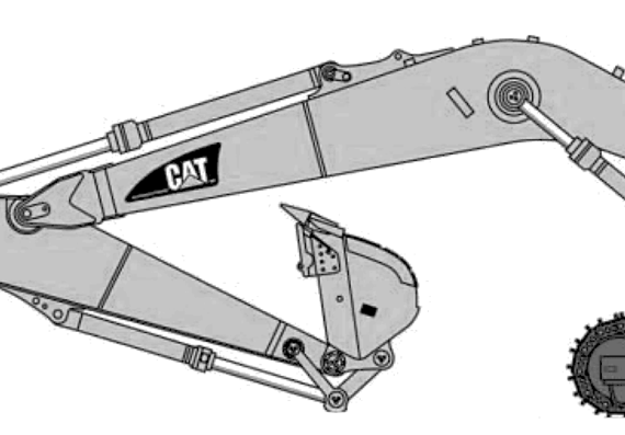 Caterpillar 385C L - drawings, dimensions, pictures of the car