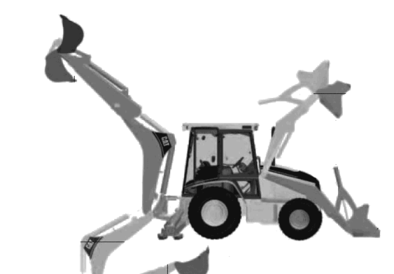 Caterpillar 416D Backhoe Loader - drawings, dimensions, pictures of the car