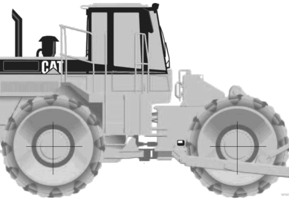 Caterpillar 815F Soil Compactor - drawings, dimensions, pictures of the car