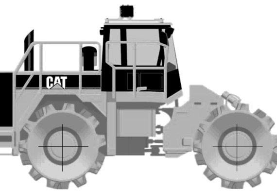 Caterpillar 826H - drawings, dimensions, pictures of the car