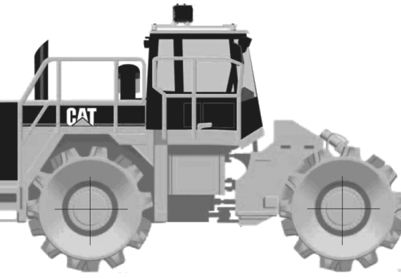 Caterpillar 826H Landfill Compactor - drawings, dimensions, pictures of the car