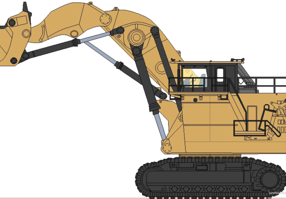 Caterpillar CAT-6090 - drawings, dimensions, pictures of the car